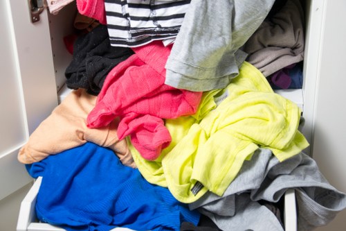 Accessibility officer coordinating a Hackbridge flat clearance appointment